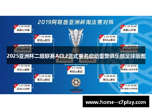 2025亚洲杯二级联赛ACL2正式更名启动重塑俱乐部足球版图